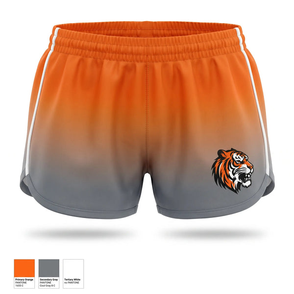 Womens Shorts, HERRIN TIGERS CROSS COUNTRY, Cross Country, Teamtime, Team time, sublimation, custom sports apparel, team uniforms, spirit wear, spiritwear, sports uniforms, custom shirts, team store, custom team store, fundraiser sports, apparel fundraiser