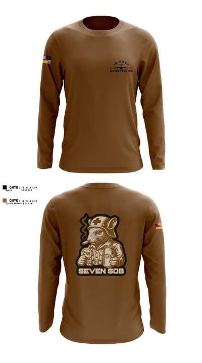 10 EAEF Bronze Crew 32641505 Long Sleeve Performance Shirt 1