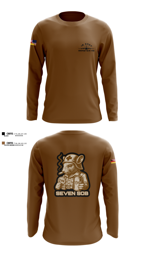 Long Sleeve Performance Shirt, 10 EAEF Bronze Crew, , Teamtime, Team time, sublimation, custom sports apparel, team uniforms, spirit wear, spiritwear, sports uniforms, custom shirts, team store, custom team store, fundraiser sports, apparel fundraiser
