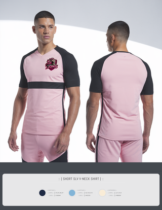 Womens Short Sleeve Vneck Shirt, Fairfax Lions, Men's Soccer, Teamtime, Team time, sublimation, custom sports apparel, team uniforms, spirit wear, spiritwear, sports uniforms, custom shirts, team store, custom team store, fundraiser sports, apparel fundraiser