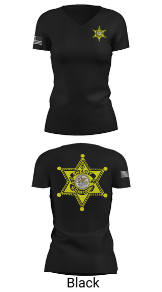 Womens Short Sleeve Vneck Shirt, St Clair County Sheriff, Police, Teamtime, Team time, sublimation, custom sports apparel, team uniforms, spirit wear, spiritwear, sports uniforms, custom shirts, team store, custom team store, fundraiser sports, apparel fundraiser