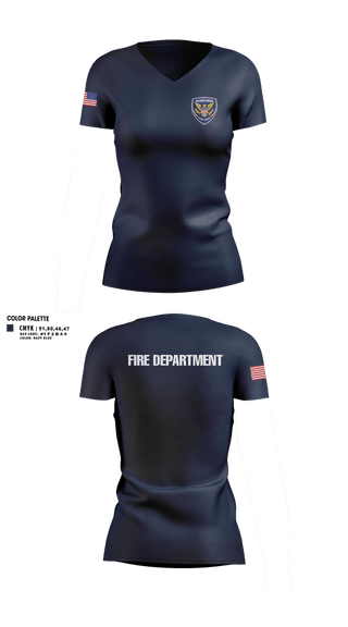 Womens Short Sleeve Vneck Shirt, Silver creek, Fire Department, Teamtime, Team time, sublimation, custom sports apparel, team uniforms, spirit wear, spiritwear, sports uniforms, custom shirts, team store, custom team store, fundraiser sports, apparel fundraiser