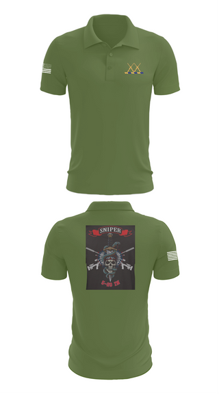 Short Sleeve Performance Polo, 5-20 Infantry, Sniper section, Army, Teamtime, Team time, sublimation, custom sports apparel, team uniforms, spirit wear, spiritwear, sports uniforms, custom shirts, team store, custom team store, fundraiser sports, apparel fundraiser