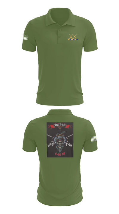5-20 Infantry, Sniper section 41937492 Short Sleeve Performance Polo - 47