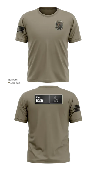 Old School Cotton Feel Shirt, 525th MWD DET, Army, Teamtime, Team time, sublimation, custom sports apparel, team uniforms, spirit wear, spiritwear, sports uniforms, custom shirts, team store, custom team store, fundraiser sports, apparel fundraiser