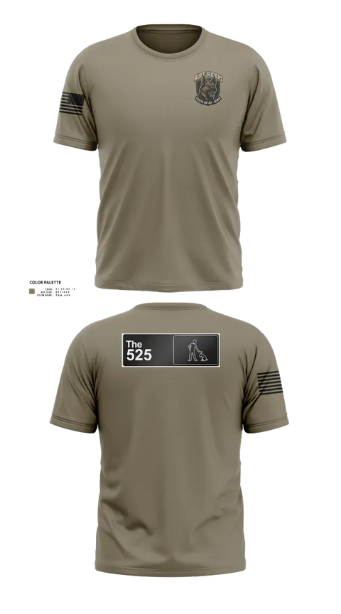 Old School Cotton Feel Shirt, 525th MWD DET, Army, Teamtime, Team time, sublimation, custom sports apparel, team uniforms, spirit wear, spiritwear, sports uniforms, custom shirts, team store, custom team store, fundraiser sports, apparel fundraiser