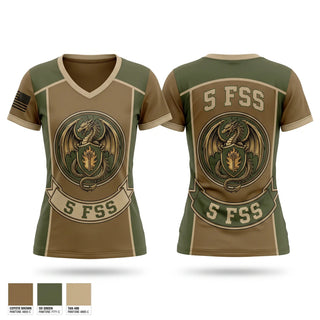 Womens Short Sleeve Vneck Shirt, 5 FSS, Air Force, Teamtime, Team time, sublimation, custom sports apparel, team uniforms, spirit wear, spiritwear, sports uniforms, custom shirts, team store, custom team store, fundraiser sports, apparel fundraiser