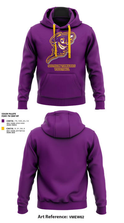 Southern Tornadoes Volleyball 88726702 Hoodie - 1
