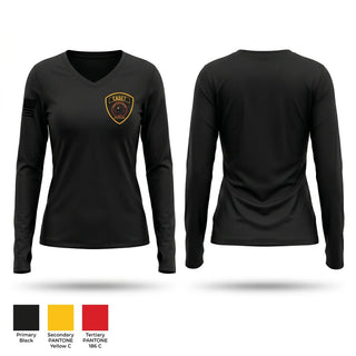 Womens Long Sleeve Vneck Shirt, Youth cadet, Police, Teamtime, Team time, sublimation, custom sports apparel, team uniforms, spirit wear, spiritwear, sports uniforms, custom shirts, team store, custom team store, fundraiser sports, apparel fundraiser