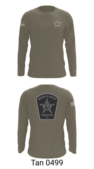 Long Sleeve Performance Shirt, Cabarrus County Sheriffs Office, Police, Teamtime, Team time, sublimation, custom sports apparel, team uniforms, spirit wear, spiritwear, sports uniforms, custom shirts, team store, custom team store, fundraiser sports, apparel fundraiser