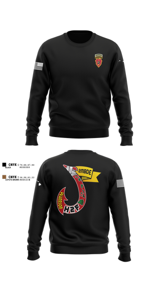 Crew Neck Sweatshirt, H2F, 2nd Mobile Brigade, 25th Infantry Division, Army, Teamtime, Team time, sublimation, custom sports apparel, team uniforms, spirit wear, spiritwear, sports uniforms, custom shirts, team store, custom team store, fundraiser sports, apparel fundraiser