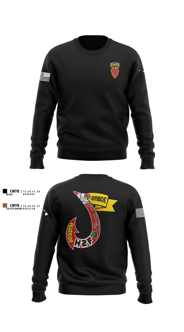 Crew Neck Sweatshirt, H2F, 2nd Mobile Brigade, 25th Infantry Division, Army, Teamtime, Team time, sublimation, custom sports apparel, team uniforms, spirit wear, spiritwear, sports uniforms, custom shirts, team store, custom team store, fundraiser sports, apparel fundraiser