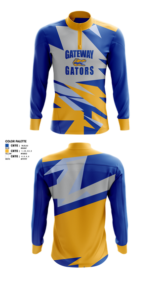 Quarter Zip Jacket, Gateway Wrestling, Wrestling, Teamtime, Team time, sublimation, custom sports apparel, team uniforms, spirit wear, spiritwear, sports uniforms, custom shirts, team store, custom team store, fundraiser sports, apparel fundraiser