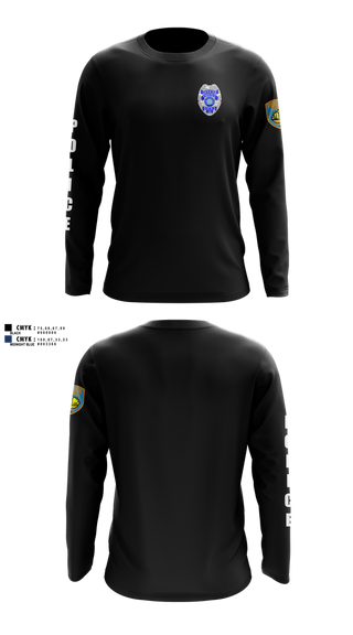 Long Sleeve Performance Shirt, team name, Police, Teamtime, Team time, sublimation, custom sports apparel, team uniforms, spirit wear, spiritwear, sports uniforms, custom shirts, team store, custom team store, fundraiser sports, apparel fundraiser