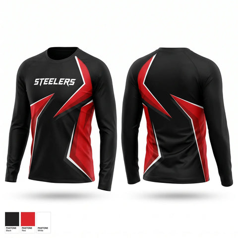 Long Sleeve Performance Shirt, STEELERS, , Teamtime, Team time, sublimation, custom sports apparel, team uniforms, spirit wear, spiritwear, sports uniforms, custom shirts, team store, custom team store, fundraiser sports, apparel fundraiser