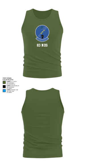 Tank Top, 83 NOS, Air Force, Teamtime, Team time, sublimation, custom sports apparel, team uniforms, spirit wear, spiritwear, sports uniforms, custom shirts, team store, custom team store, fundraiser sports, apparel fundraiser