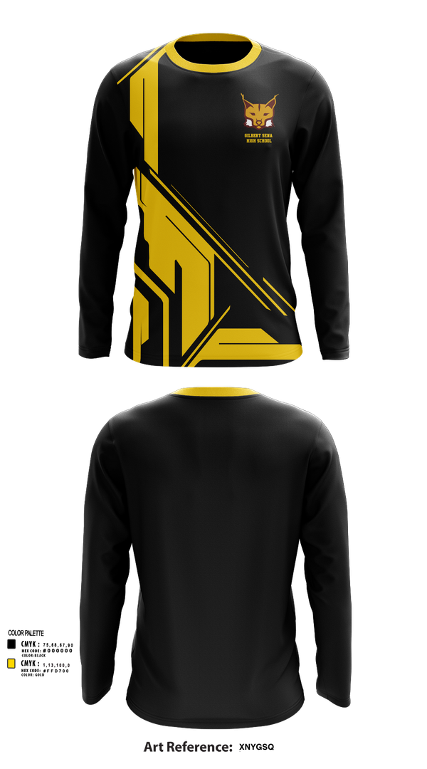 Long Sleeve Performance Shirt, Gilbert Sena High School, Spirit Store, Teamtime, Team time, sublimation, custom sports apparel, team uniforms, spirit wear, spiritwear, sports uniforms, custom shirts, team store, custom team store, fundraiser sports, apparel fundraiser