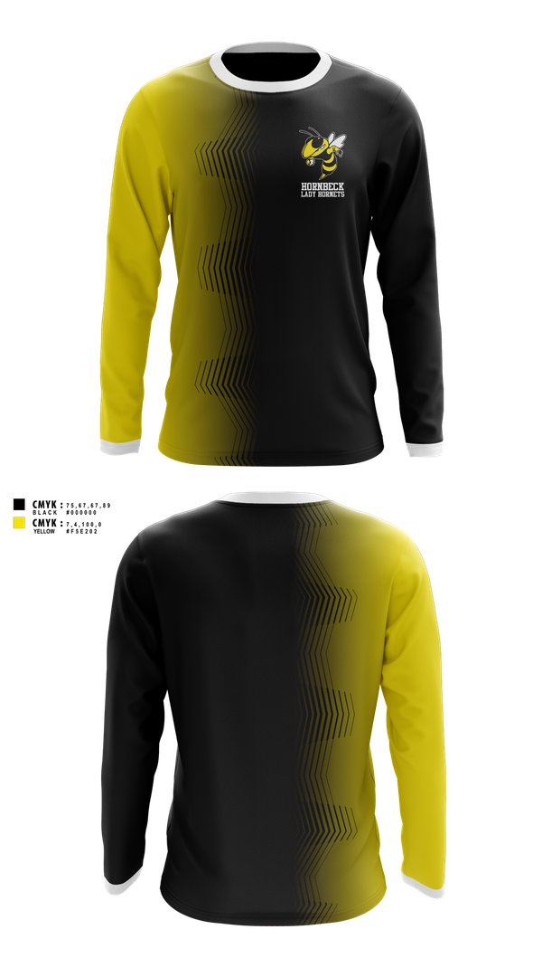 Long Sleeve Performance Shirt, Hornbeck Lady Hornets, Softball, Teamtime, Team time, sublimation, custom sports apparel, team uniforms, spirit wear, spiritwear, sports uniforms, custom shirts, team store, custom team store, fundraiser sports, apparel fundraiser
