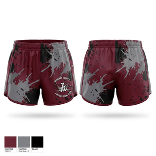 Womens Shorts, Amherst County High School Lancers, Swimming, Teamtime, Team time, sublimation, custom sports apparel, team uniforms, spirit wear, spiritwear, sports uniforms, custom shirts, team store, custom team store, fundraiser sports, apparel fundraiser