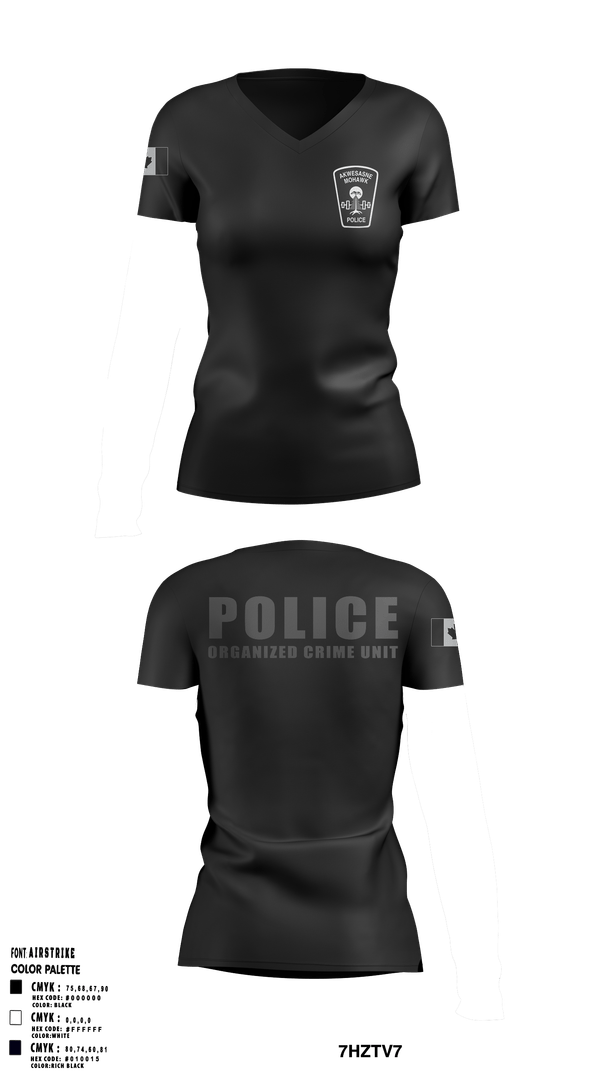 Womens Short Sleeve Vneck Shirt, , Police, Teamtime, Team time, sublimation, custom sports apparel, team uniforms, spirit wear, spiritwear, sports uniforms, custom shirts, team store, custom team store, fundraiser sports, apparel fundraiser