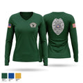 Code Complinace Women's Long Sleeve V-neck Shirt - 1