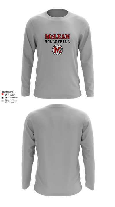 McLean High School Boys Volleyball 48768744 Long Sleeve Performance Shirt 13