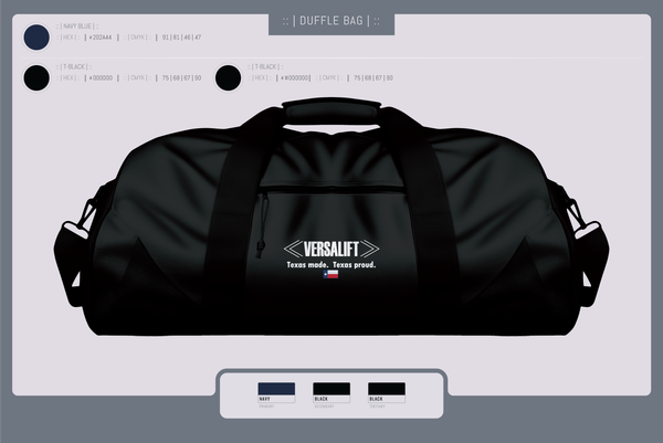 Duffle Bag, Versalift, , Teamtime, Team time, sublimation, custom sports apparel, team uniforms, spirit wear, spiritwear, sports uniforms, custom shirts, team store, custom team store, fundraiser sports, apparel fundraiser