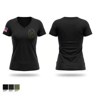Womens Short Sleeve Vneck Shirt, Warren County, Police, Teamtime, Team time, sublimation, custom sports apparel, team uniforms, spirit wear, spiritwear, sports uniforms, custom shirts, team store, custom team store, fundraiser sports, apparel fundraiser
