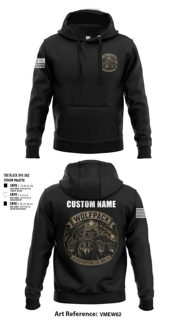 Hoodie, Headquarters Company, MRB HI, Army, Teamtime, Team time, sublimation, custom sports apparel, team uniforms, spirit wear, spiritwear, sports uniforms, custom shirts, team store, custom team store, fundraiser sports, apparel fundraiser