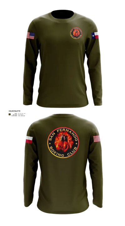 San Fernando Boxing Club 92427997 Long Sleeve Performance Shirt 51