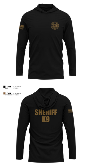Long Sleeve hooded sunshirt, Webster County Sheriff's Office, Police, Teamtime, Team time, sublimation, custom sports apparel, team uniforms, spirit wear, spiritwear, sports uniforms, custom shirts, team store, custom team store, fundraiser sports, apparel fundraiser