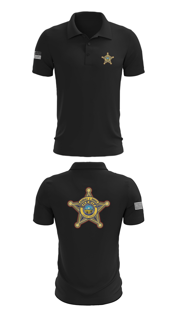 Short Sleeve Performance Polo, LOGAN COUNTY SHERIFFS OFFICE, Police, Teamtime, Team time, sublimation, custom sports apparel, team uniforms, spirit wear, spiritwear, sports uniforms, custom shirts, team store, custom team store, fundraiser sports, apparel fundraiser