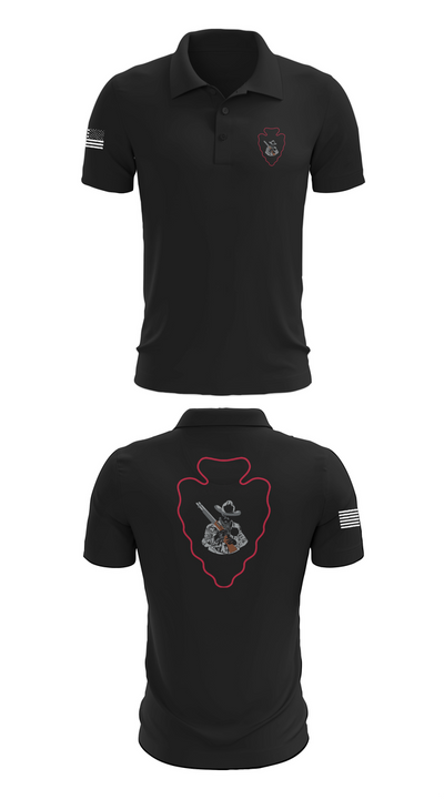 B CO 1-114TH AVN S&S 16112199 Short Sleeve Performance Polo - 27