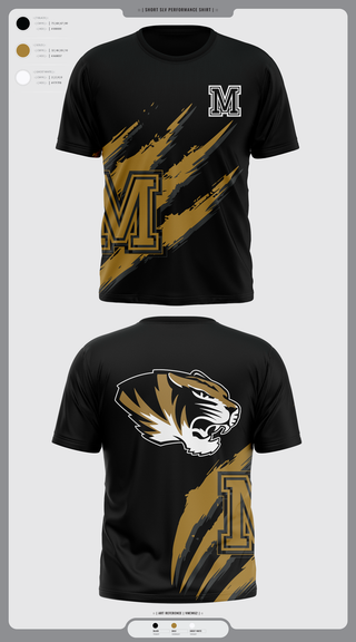Short Sleeve Performance Shirt, Marceline Tigers, , Teamtime, Team time, sublimation, custom sports apparel, team uniforms, spirit wear, spiritwear, sports uniforms, custom shirts, team store, custom team store, fundraiser sports, apparel fundraiser