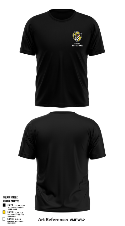 Ripley Middle School Basketball 22825718 Short Sleeve Performance Shirt - 2