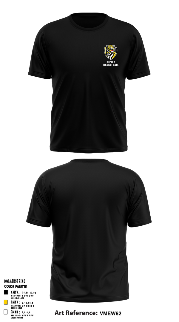 Short Sleeve Performance Shirt, Ripley Middle School Basketball, Men's Basketball, Teamtime, Team time, sublimation, custom sports apparel, team uniforms, spirit wear, spiritwear, sports uniforms, custom shirts, team store, custom team store, fundraiser sports, apparel fundraiser