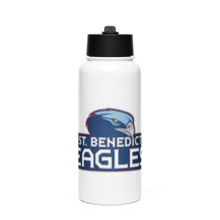 SBA Eagles Tennis 44818213 Stainless Steel Water Bottle with a Straw Lid