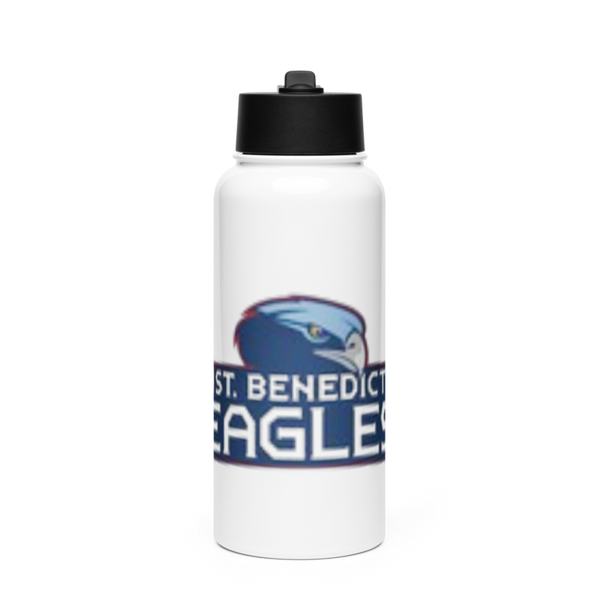SBA Eagles Tennis 44818213 Stainless Steel Water Bottle with a Straw Lid