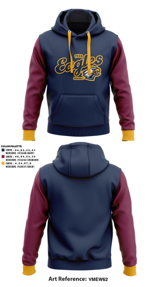 Hoodie, Eagles, Baseball, Teamtime, Team time, sublimation, custom sports apparel, team uniforms, spirit wear, spiritwear, sports uniforms, custom shirts, team store, custom team store, fundraiser sports, apparel fundraiser