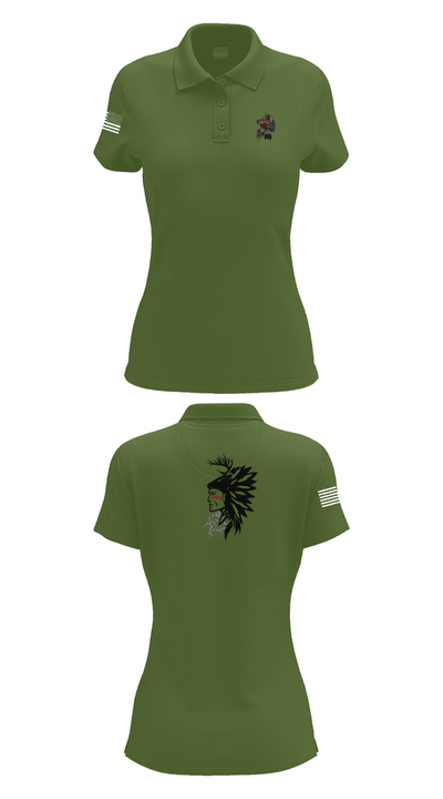 101st airborne 1-327 35416174 Women's Short Sleeve Performance Polo  - 55