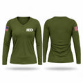 IED Women's Long Sleeve V-neck Shirt - 1