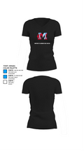 Monterey Plainsmen Girls Soccer 65862405 Women's Short Sleeve V-neck Shirt - 37