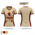 West Tampa Spartans 63438119 Women's Short Sleeve V-neck Shirt - 1
