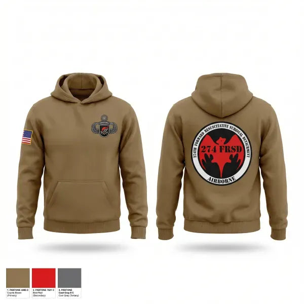 Hoodie, 274th FRSD (Airborne), Army, Teamtime, Team time, sublimation, custom sports apparel, team uniforms, spirit wear, spiritwear, sports uniforms, custom shirts, team store, custom team store, fundraiser sports, apparel fundraiser