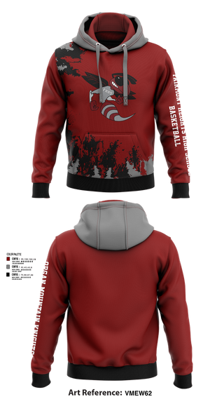 Hoodie, Fairmont Heights High School Basketball, Men's Basketball, Teamtime, Team time, sublimation, custom sports apparel, team uniforms, spirit wear, spiritwear, sports uniforms, custom shirts, team store, custom team store, fundraiser sports, apparel fundraiser