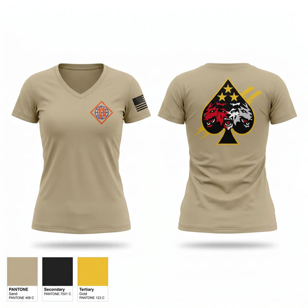 Womens Short Sleeve Vneck Shirt, PLAYMAKERS, Army, Teamtime, Team time, sublimation, custom sports apparel, team uniforms, spirit wear, spiritwear, sports uniforms, custom shirts, team store, custom team store, fundraiser sports, apparel fundraiser