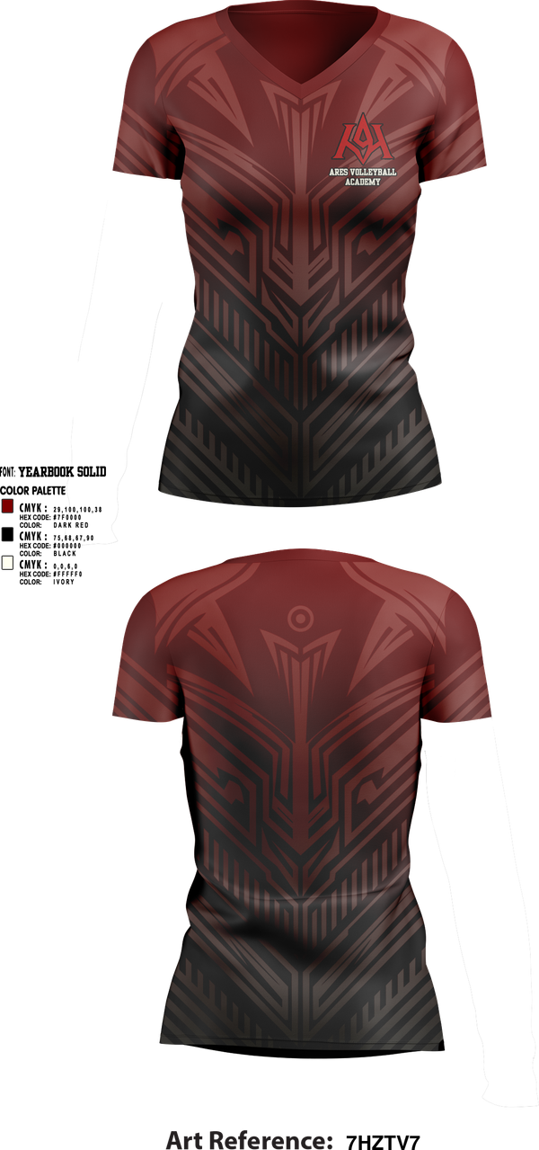 Womens Short Sleeve Vneck Shirt, Ares Volleyball Academy, Women's Volleyball, Teamtime, Team time, sublimation, custom sports apparel, team uniforms, spirit wear, spiritwear, sports uniforms, custom shirts, team store, custom team store, fundraiser sports, apparel fundraiser