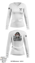CAT 215 64417206 Women's Long Sleeve V-neck Shirt - 6