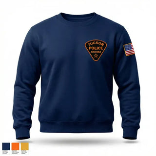 Crew Neck Sweatshirt, Tucson Police Department, Police, Teamtime, Team time, sublimation, custom sports apparel, team uniforms, spirit wear, spiritwear, sports uniforms, custom shirts, team store, custom team store, fundraiser sports, apparel fundraiser