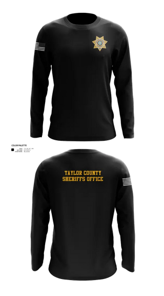 Long Sleeve Performance Shirt, Taylor County Sheriffs Office, Police, Teamtime, Team time, sublimation, custom sports apparel, team uniforms, spirit wear, spiritwear, sports uniforms, custom shirts, team store, custom team store, fundraiser sports, apparel fundraiser